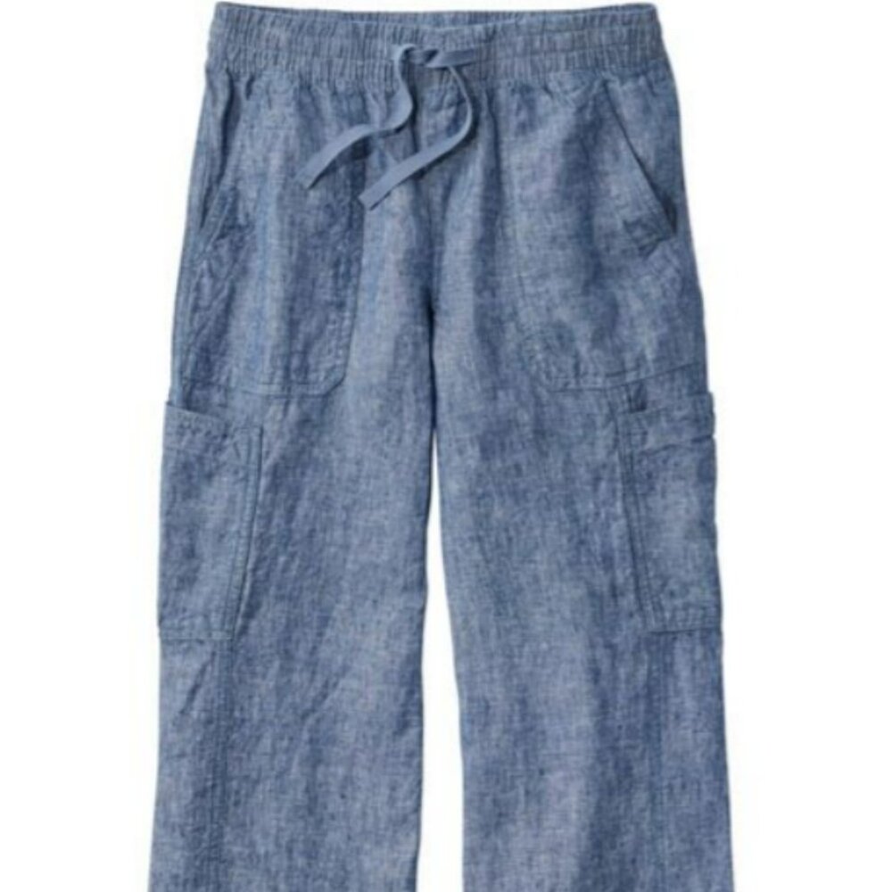 Women's LL Bean Linen Utility Pants Petite, sz. 6